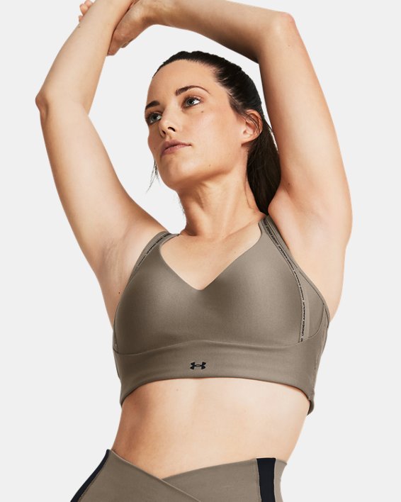 Women's UA Infinity 2.0 Low Strappy Sports Bra in Brown image number 0
